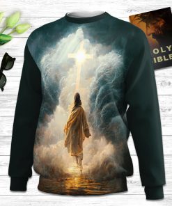Those Who Walk With God Always Reach Their Destination Ugly Christmas Sweater - Christian Unisex Sweater - Religious Christmas Gift