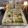Today I Choose Joy Flower Pot Hummingbird Quilt Bedding Set Print - Inspirational Quilt Bedding Set Art - Christian Bedroom Home Decor