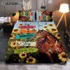 Today I Choose Joy Flower Vase White Butterfly Quilt Bedding Set Bedroom - Christian Quilt Bedding Set Prints - Bible Verse Quilt Bedding Set Art