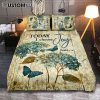Today I Choose Joy Hummingbird Lily Flower Quilt Bedding Set Bedroom - Bible Verse Quilt Bedding Set Art - Christian Home Decor