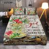 Today I Choose Peace Brown Butterfly Sunflower Quilt Bedding Set Print - Inspirational Quilt Bedding Set Art - Christian Bedroom Home Decor