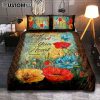 Trust In The Lord Quilt Bedding Set - The Life Of Jesus Lion Dove Quilt Bedding Set Bedroom - Bible Verse Quilt Bedding Set Art - Christian Home Decor