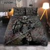 Warrior Black Lion Cross Quilt Bedding Set Art - Christian Art - Bible Verse Bedroom - Religious Home Decor