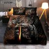 Warrior Of Christ And Lion Quilt Bedding Set Bedroom - Christian Home Decor - Religious Art