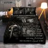 Warrior Of God I Am The Storm Quilt Bedding Set Art - Christian Art - Bible Verse Bedroom - Religious Home Decor