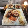 Waterfall Painting Light From Heaven The Three Crosses Quilt Bedding Set Art - Christian Art - Bible Verse Bedroom - Religious Home Decor