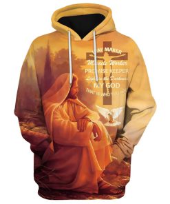 Way Maker Miracle Worker, Promise Keeper Hoodie Jesus And Dove Hoodies Jesus Hoodie Men & Women, God 3D Printed Hoodie, Christian Apparel Hoodies