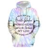 Way Maker Miracle Worker Promise Keeper Light In The Darkness, American Flag Crown Of Thorns Cross God 3D Printed Hoodie, Christian Apparel Hoodies