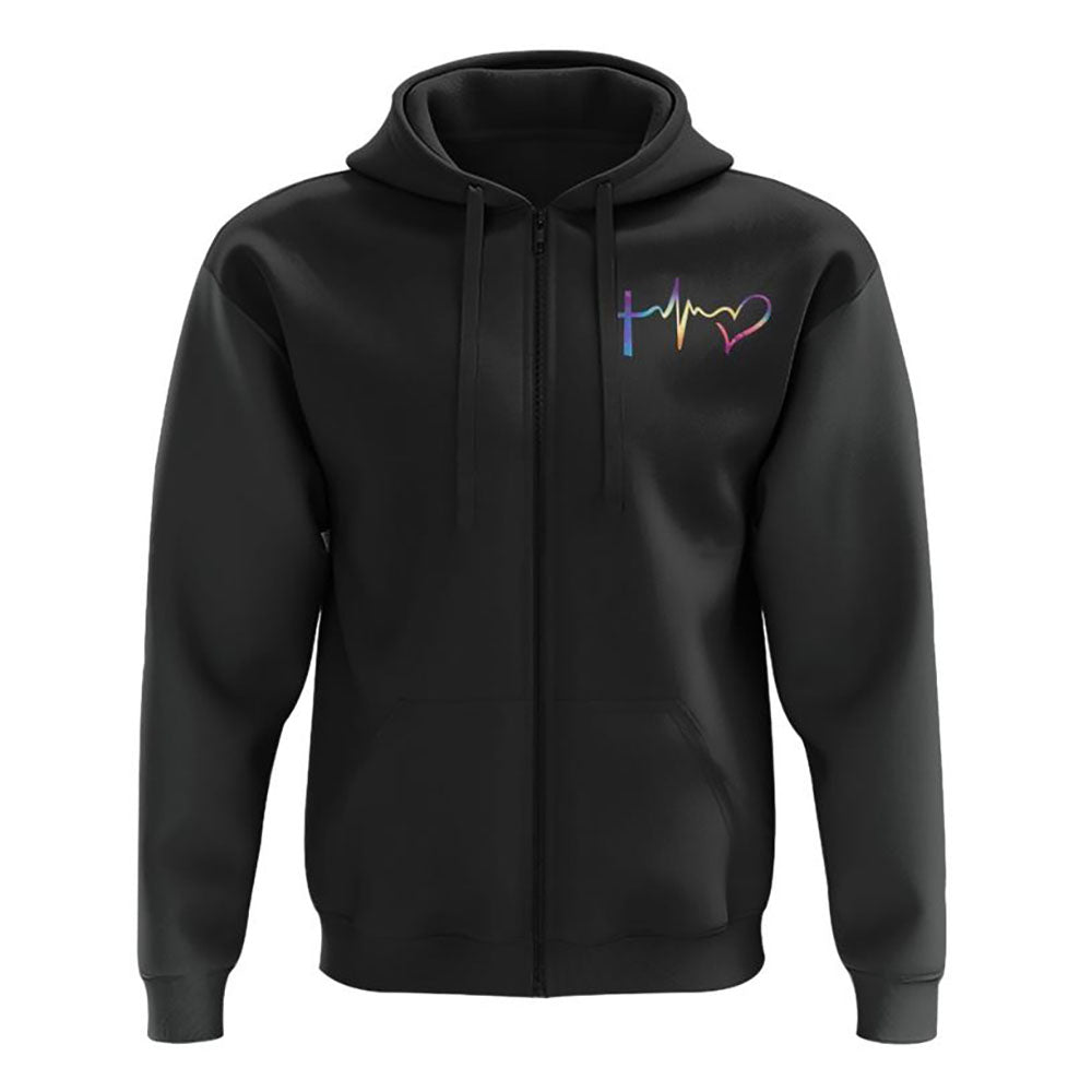 Way Maker Miracle Worker Promise Keeper Lion Cross Tie Dye Flag All Over Print 3D Hoodie, Christian Hoodie, Christian Sweatshirt, Bible Verse Shirt