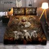 White Jesus Christ Portrait - Jesus Picture - Face Of Jesus Quilt Bedding Set Bedroom - Christian Cover Twin Bedding Quilt Bedding Set - Religious Quilt Bedding Set Prints