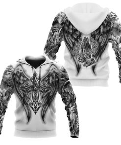 Wings Of God Gothic Vibe God 3D Hoodie For Man And Women, Jesus Printed 3D Hoodie