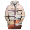 We Will Never Walk Alone Hoodie Christian Jesus Cross Hoodies Jesus Hoodie Men & Women, God 3D Printed Hoodie, Christian Apparel Hoodies