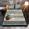 With God All Things Are Possible Mark 10 27 Quilt Bedding Set Prints - Religious Cover Twin Bedding Decor - Christian Quilt Bedding Set Bedroom Decor