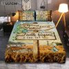 Yes Jesus Loves Me Quilt Bedding Set Bedroom Decor - Christian Quilt Bedding Set Bedroom Decor