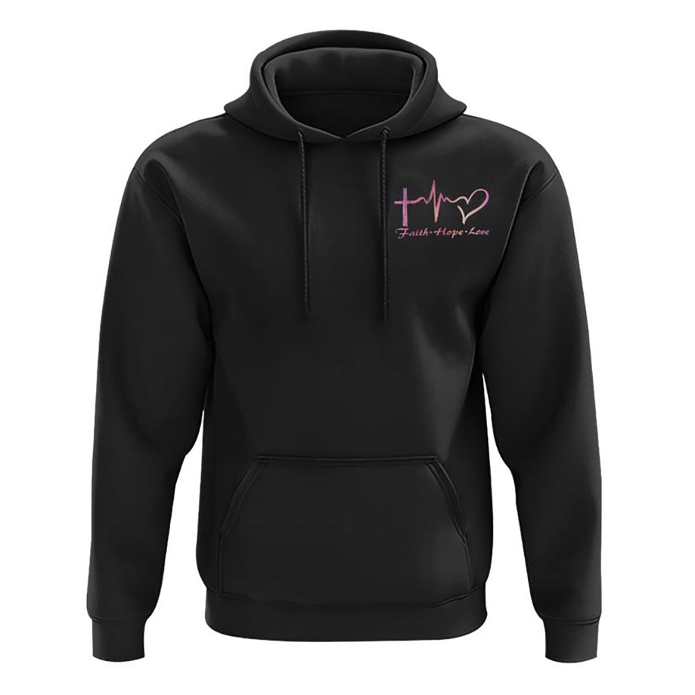 Worry Ends When Faith In God BeGins All Over Print 3D Hoodie, Christian Hoodie, Christian Sweatshirt, Bible Verse Shirt