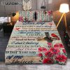 You Will Always Be The Miracle Quilt Bedding Set - Blue Flower Glass Vase Butterfly Quilt Bedding Set Art - Christian Art - Bible Verse Bedroom - Religious Home Decor