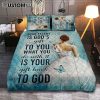 Your Talent Is God's Gift To You Ballet White Butterfly Night Quilt Bedding Set Bedroom - Christian Quilt Bedding Set Prints - Bible Verse Quilt Bedding Set Art