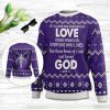 I Will Bless The Lord At All Times Psalm 341 Ugly Christmas Sweater - Christian Unisex Sweater - Religious Christmas Gift